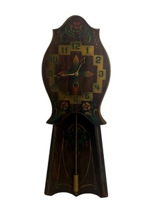 lot 40 image: Antique 1920s Gilbert 12-Day Wall Clock Guild (Made in Adrian, MI)