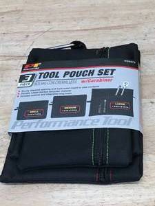 lot 49 image: Tool Pouch Set with Carabiner