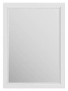 lot 38 image: ALLEN  ROTH- Crest Hill 22-in x 30-in Framed Bathroom Vanity Mirror (White)