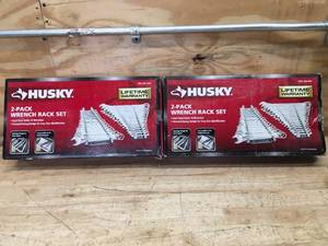 lot 78 image: Lot of 2 - Husky Wrench Rack Set (2 Racks Per Set)