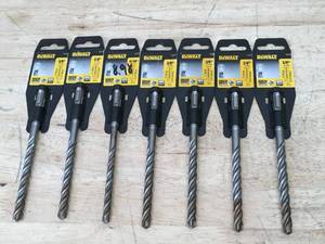 lot 74 image: Lot of 7 - DeWalt 38 SDS Drill Bits Model # DW5527