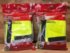 lot 97 image: Lot of 2 - Milwaukee High Visibility Performance Safety Vest Model # 48-73-5042