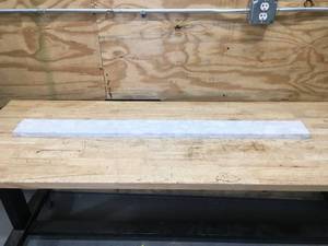lot 127 image: 48 x 4 Marble Backsplash