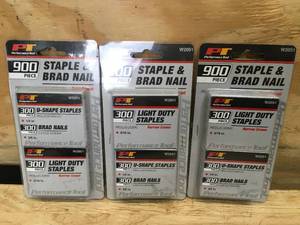 lot 144 image: Lot of 3 - Staple & Brad Nail Assortment Model # W2051