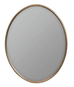 lot 10 image: Oval Wall Mirror with Gold Frame - Brand New in Packaging