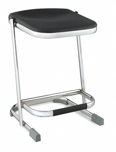 lot 42 image: Set of 3 Chrome Elephant Z-Stools - 22 Inches