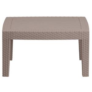 lot 44 image: Outdoor Faux Rattan Coffee Table - Light Gray