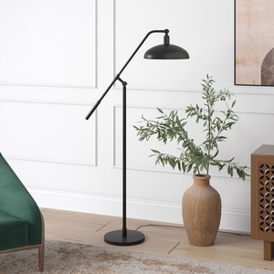 lot 66 image: Devon 62 Floor Lamp in Blackened Bronze Finish