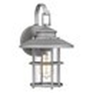 lot 89 image: Quoizel Lombard 1-Light 12.75-in H Antique Gray Outdoor Wall Light