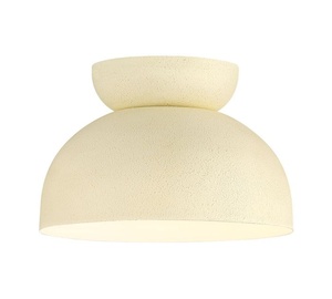 lot 97 image: Craftmade Ventura Dome 1 Light Flush Mount Fixture - Cottage White