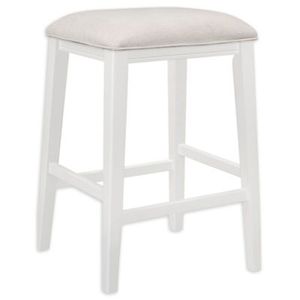 lot 113 image: Bee & Willow Backless Counter Stool in White