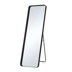 lot 121 image: NEUTYPE 20 in. W X 63 in. H Modern Rectangle Aluminum Alloy Frame Black Full Length Floor Mirror