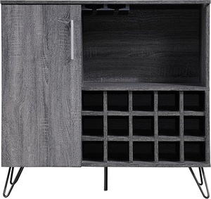 lot 116 image: christopher knight home lochner Mid centerury Wood wine and bar stand