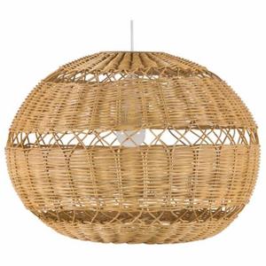 lot 27 image: KOUBOO Open Weave Wicker ceiling light fixture - Natural Finish