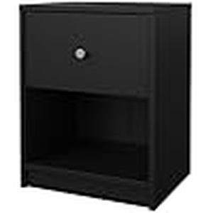 lot 20 image: Portland Black -Drawer Night Stand