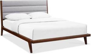 lot 50 image: Greenington Bamboo Queen Platform Bed and Headboard