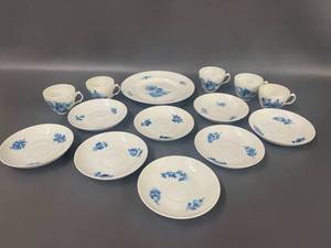 lot 12B image: Royal Copenhagen Blue Flowers Pattern Porcelain Tea Set