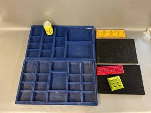 lot 28B image: Jewelry Ring Holders and Storage Display Trays Set