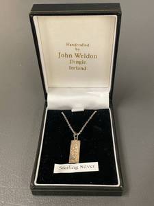 lot 42 image: John Weldon Sterling Silver Celtic Pendant Necklace Handcrafted Irish Jewelry