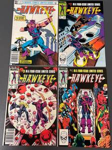 lot 72 image: Marvel 1983 Hawkeye Limited Series Complete Comic Set #1-4