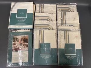 lot 91 image: Lenox Linens McKinley Tablecloth and Napkins Set Elegant Dining Decor