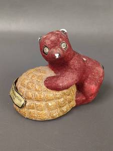 lot 113 image: Grotto of the Redemption Felt Bear Figurine