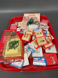 lot 123 image: Large Lot NOS Westrim Crafts Miniature Tree Lights Accessories & Bead Lot