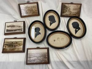 lot 141 image: Vintage Silhouettes & MN Wood Mounted Photos Collection
