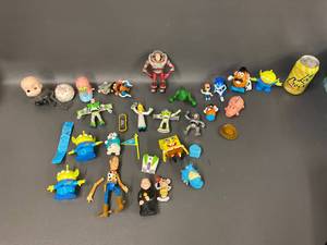 lot 61B image: Mixed Toy Figurines Lot Toy Story, SpongeBob, More