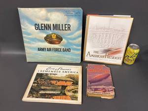 lot 62B image: Vintage Glenn Miller Vinyl & Americana Book Collection