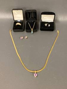 lot 64B image: Elegant Jewelry Collection Rings, Necklaces, Earrings