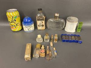 lot 66B image: Vintage Apothecary Bottles and Containers Lot Unique Collection