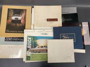 lot 77B image: Vintage Car Brochures Collection Lincoln, Cadillac, Buick