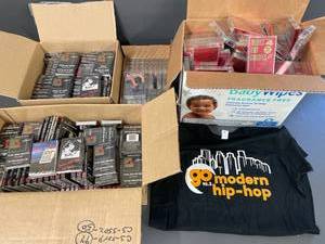 lot 79B image: Vintage Cassette Lot Oldies, Best Love Songs, Hip-Hop Tee