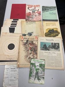 lot 14A image: Vintage Magazine, Targets & Manual Collection Lot