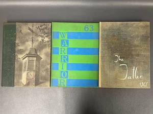lot 18A image: Vintage Yearbook Set Colonial Echo, Warrior, Tattler