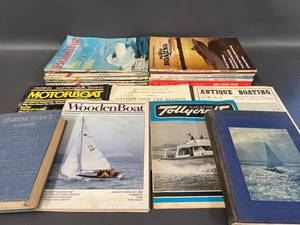 lot 23A image: Vintage Boating Books & Magazines Set
