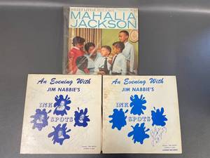 lot 27A image: Vintage Signed Ink Spots LPs  Mahalia Jackson Vinyl - NO COA