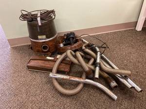 lot 37A image: Vintage Rainbow Vacuum Cleaner with Attachments