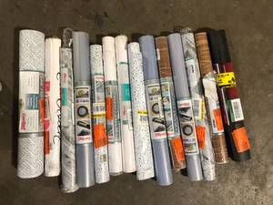 lot 11 image: Lot of Various Adhesive Shelf Liners Customer Returns Review all pictures