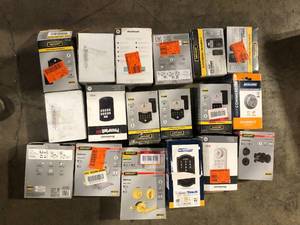 lot 38 image: Lot of Various Door Locks and Smart Locks Customer Returns Review all pictures