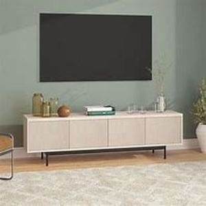 lot 39 image: Whitman 70 in. Alder White TV Stand Fits TVs up to 75 in. Customer Return Review all pictures