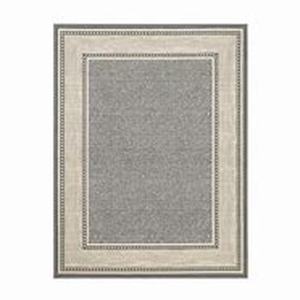 lot 28 image: Ottomanson Ottohome Collection Non-Slip Rubberback Bordered 5x7 Indoor Area Rug, 5 ft. x 6 ft. 6 in., Gray Customer Return Review all pictures