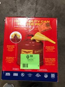 Red 5-Gallon Metal Diesel Fuel Can Customer Returns Review all pictures