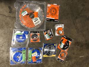 Mix lot of Ridgid Tile Continuous Rim Diamond Saw Blades Customer Returns Review all pictures