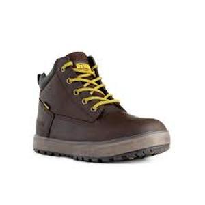 DEWALT Mens Helix WP Waterproof 6 in. Work Boots - Steel Toe - Brown Size 10(M) Customer Return Review all pictures