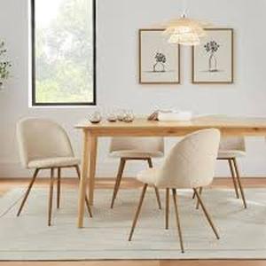 StyleWell Colsted Biscuit Beige Fabric Upholstered Dining Chairs (Set of 4) Customer Returns review all pictures