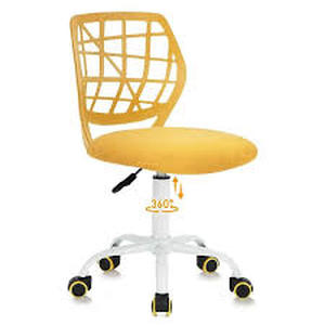 Homy Casa Car Mesh Ergonomic Swivel Task Chair in Yellow with Adjustable Height Customer Returns review all pictures