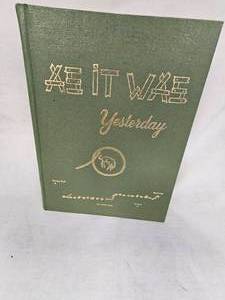 Vintage Book As It Was Yesterday