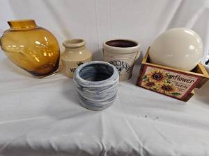 Ostrich Egg and Kitchen pots